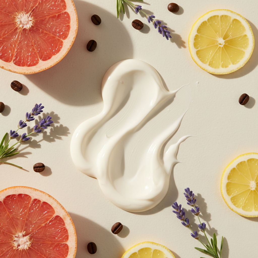 Café Sculpt Body Lotion with grapefruit, lemon, lavender and coffee beans